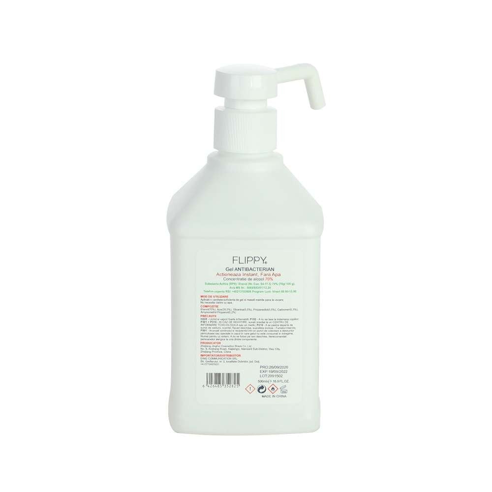 Gel dezinfectant pentru maini cu 70 % alcool Vivimall cu efect antibacterian si virucid, 500 ml - vivimall.ro