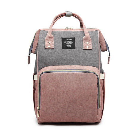 Rucsac Pentru Mamici Gri Roz | MommyBag 4