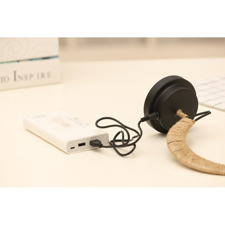 Lampa veghe Vivimall, semi-luna cu glob din sticla, led, 28x15 cm, alb cald - vivimall.ro