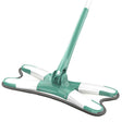 Mop Plat Cu Lavetă Din Microfibră, Pentru Uz Casnic, Sistem De Stoarcere X, Tijă Telescopică 140 cm, Rotire 360, 38 x 140 cm, Verde - vivimall.ro