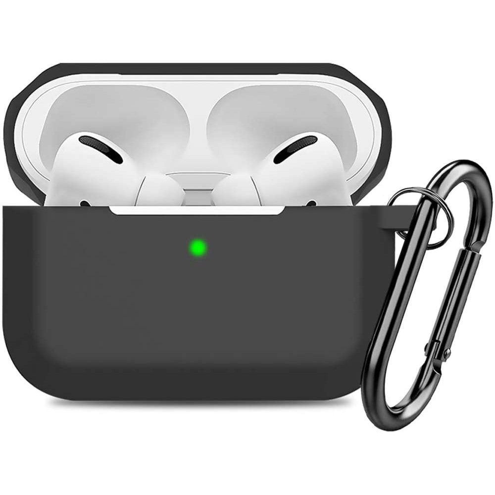 Husa AirPods Pro cu Inel Prindere Negru - vivimall.ro