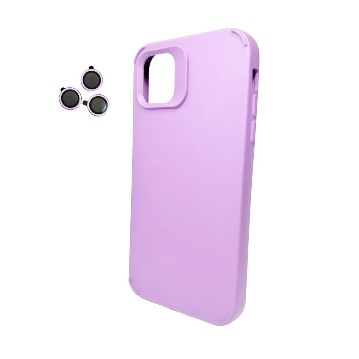 Husa Apple iPhone 14, Vivimall, din Silicon Lichid, Interior din Microfibra, Lentile Fosforescente de Protectie Camera, Anti Amprenta, Rezistenta la Socuri, Mov - vivimall.ro