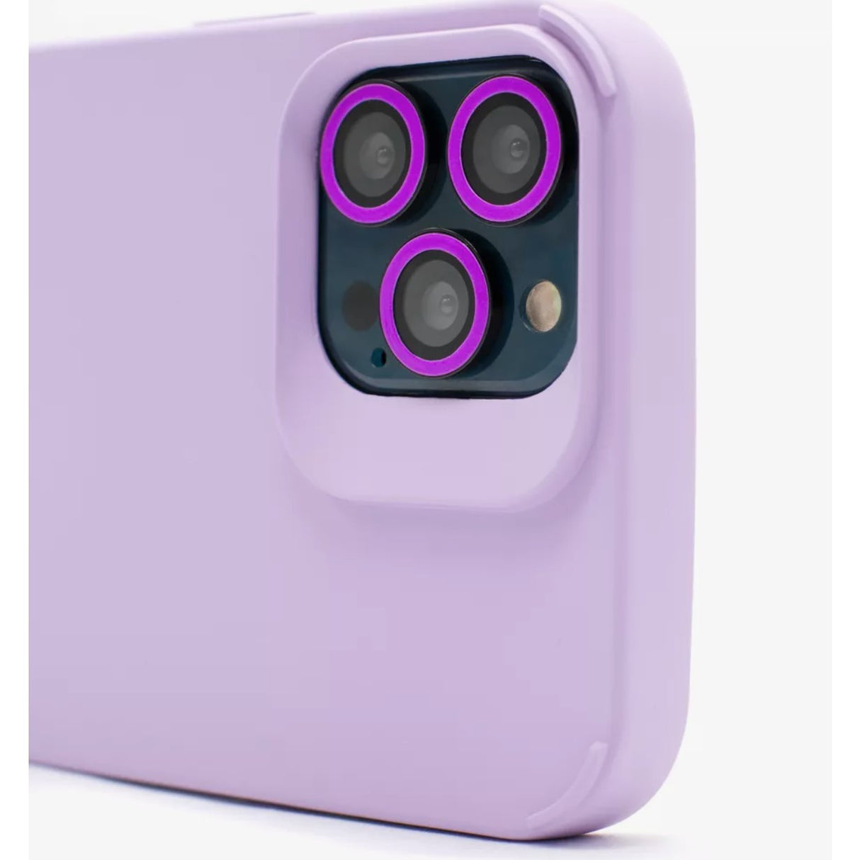 Husa Apple iPhone 14, Vivimall, din Silicon Lichid, Interior din Microfibra, Lentile Fosforescente de Protectie Camera, Anti Amprenta, Rezistenta la Socuri, Mov - vivimall.ro