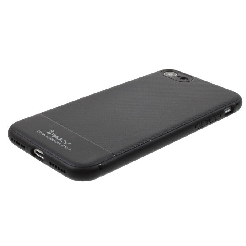 Husa Apple iPhone 6/6S IPAKY Carbon Fiber Negru - vivimall.ro
