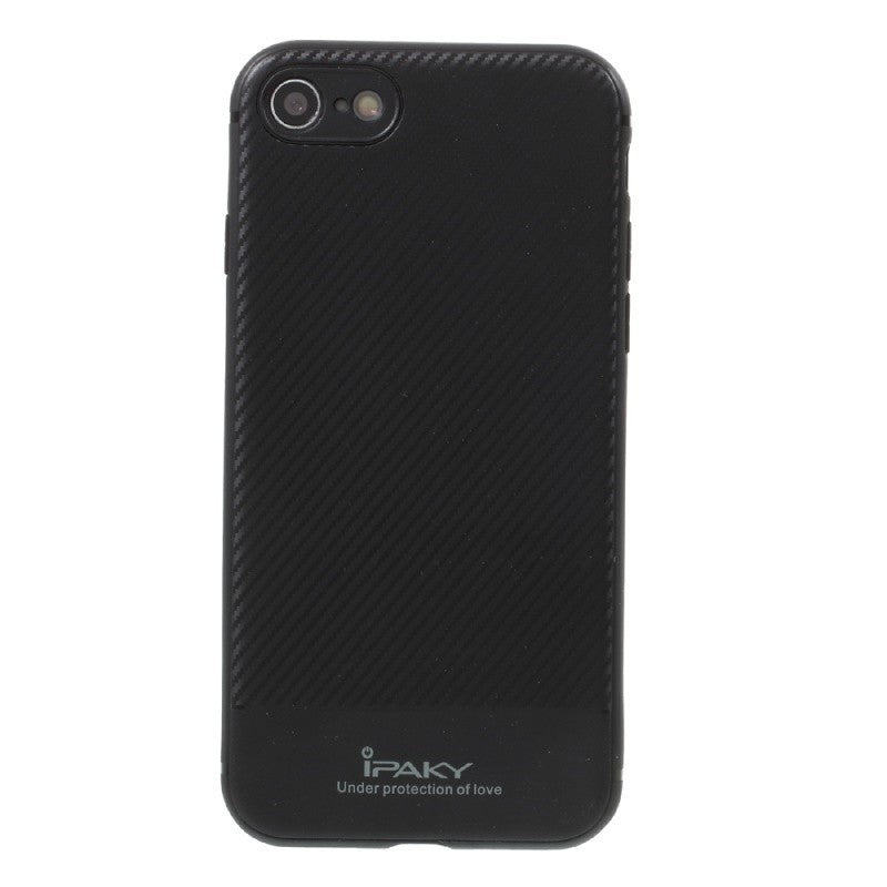 Husa Apple iPhone 6/6S IPAKY Carbon Fiber Negru - vivimall.ro