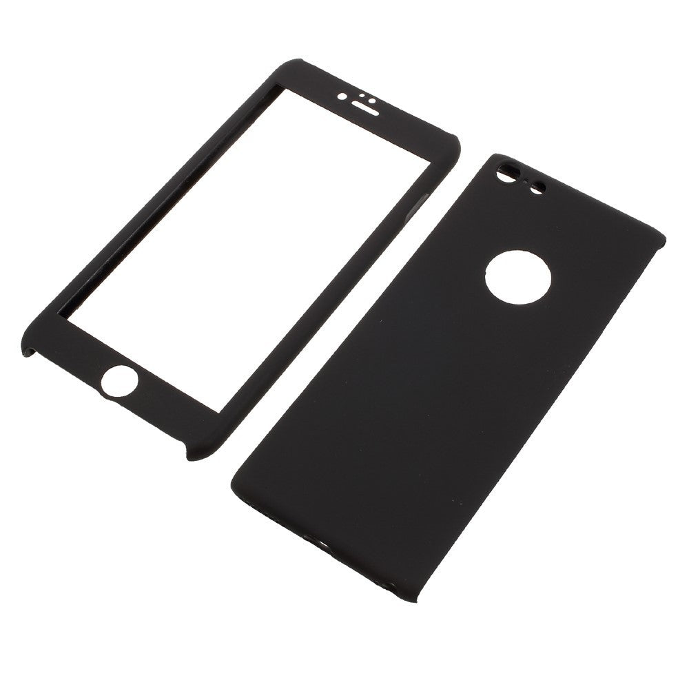 Husa Apple iPhone 6 Plus/6S Plus Full Cover 360 Negru + Folie de protectie - vivimall.ro