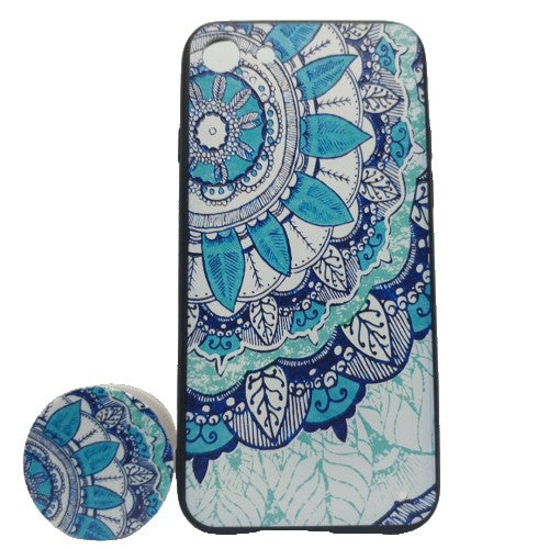 Husa Apple iPhone 7/8 Multicolor Model Frunza + Popsocket inclus - vivimall.ro