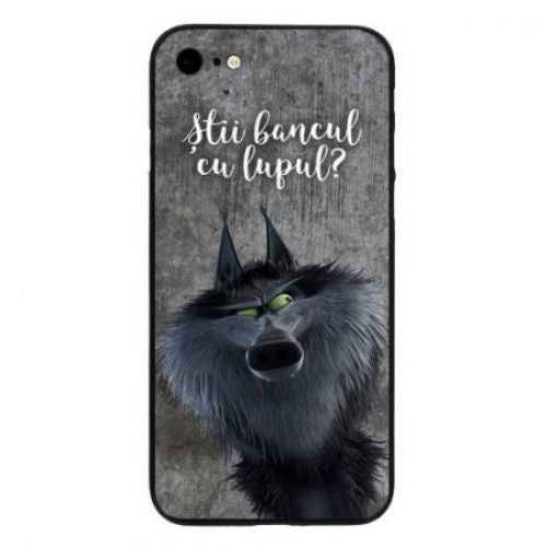 Husa Apple iPhone 7 Plus Multicolor Mesaj Lup - vivimall.ro