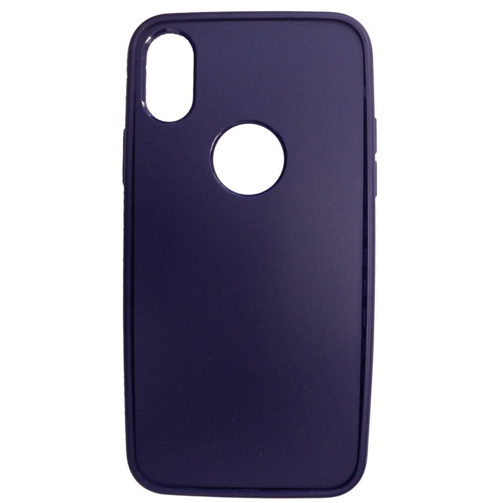 Husa Apple iPhone X Full Silicone Albastru - vivimall.ro