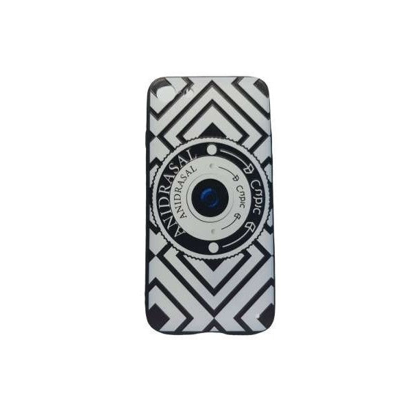 Husa Apple iPhone X/XS Multicolor Model Camera Foto + Popsocket inclus - vivimall.ro