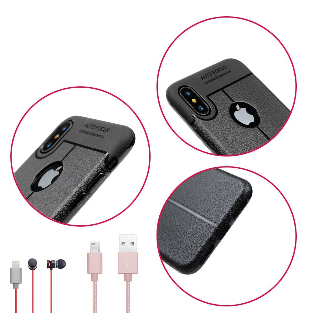 Husa Apple iPhone X Zore TPU moale Negru - vivimall.ro