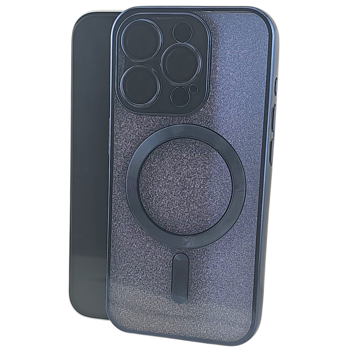 Husa de Protectie 2 in 1, Vivimall, pentru Apple iPhone 14 Pro Max, Compatibila MagSafe, Magnetica, cu Protectie Lentila, din TPU, Albastru Marin - vivimall.ro