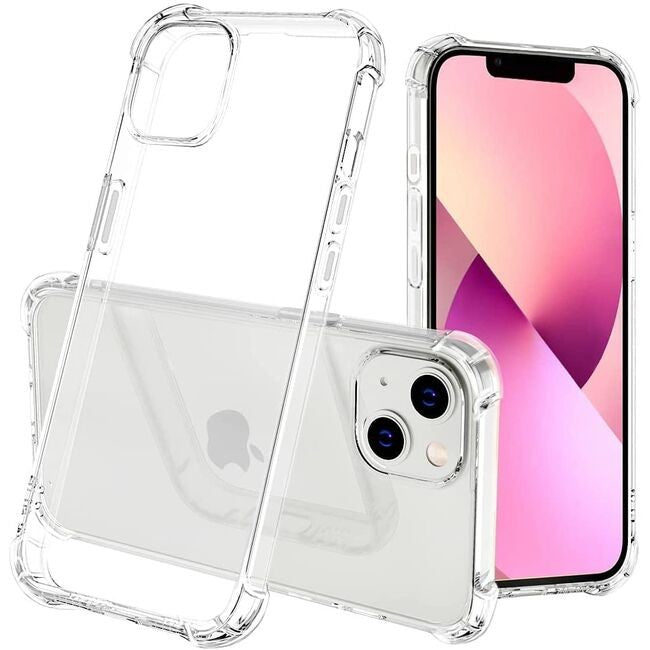 Husa de protectie Vivimall, TPU, pentru Apple iPhone 13 Mini 5.4 inch, Antisoc, Protectie colturi, Rezistenta la impact, Transparenta - vivimall.ro