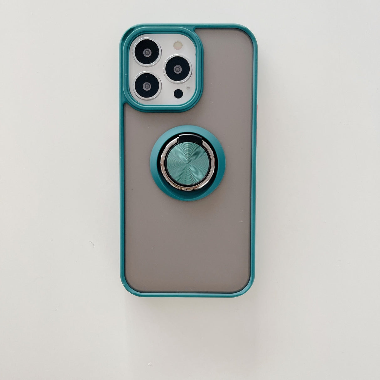 Husa de protectie Flippy compatibila cu Apple iPhone 13,Defender cu prindere inel,Verde - vivimall.ro