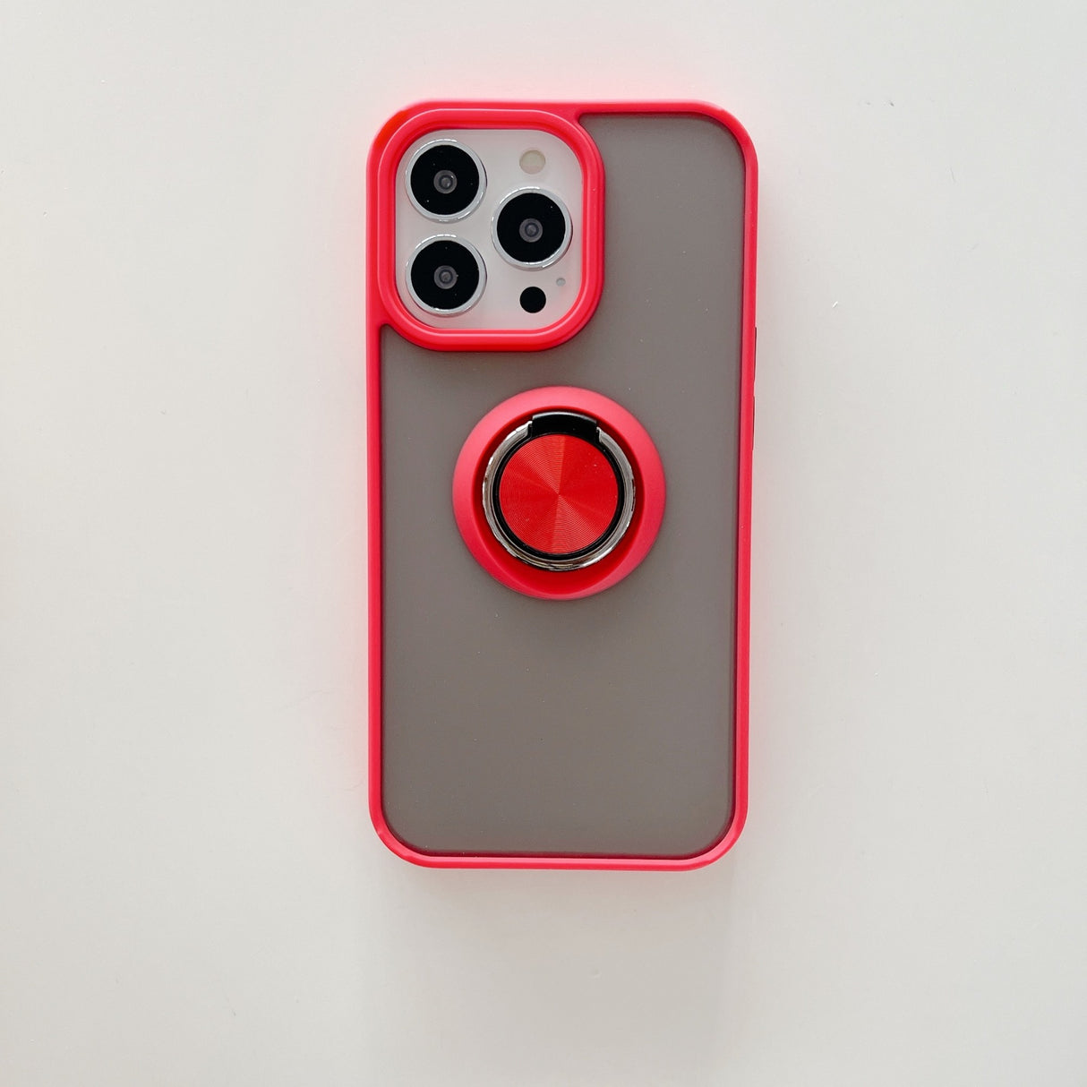 Husa de protectie Flippy compatibila cu Apple iPhone 13 Pro,Defender cu prindere inel,Rosu - vivimall.ro