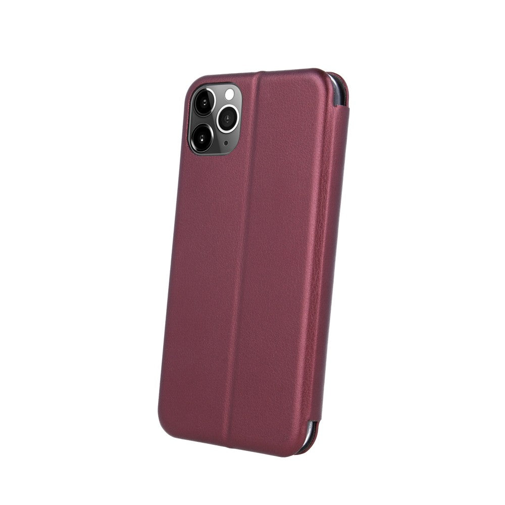 Husa de protectie Flippy compatibila cu Apple iPhone XR Magnet Book Case Bordo - vivimall.ro