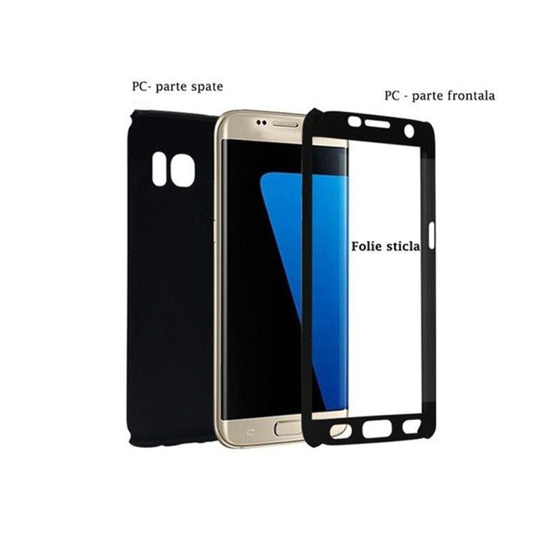 Husa de protectie Flippy compatibila cu Huawei Mate 10 Lite Full Cover 360 Negru + Folie de protectie - vivimall.ro