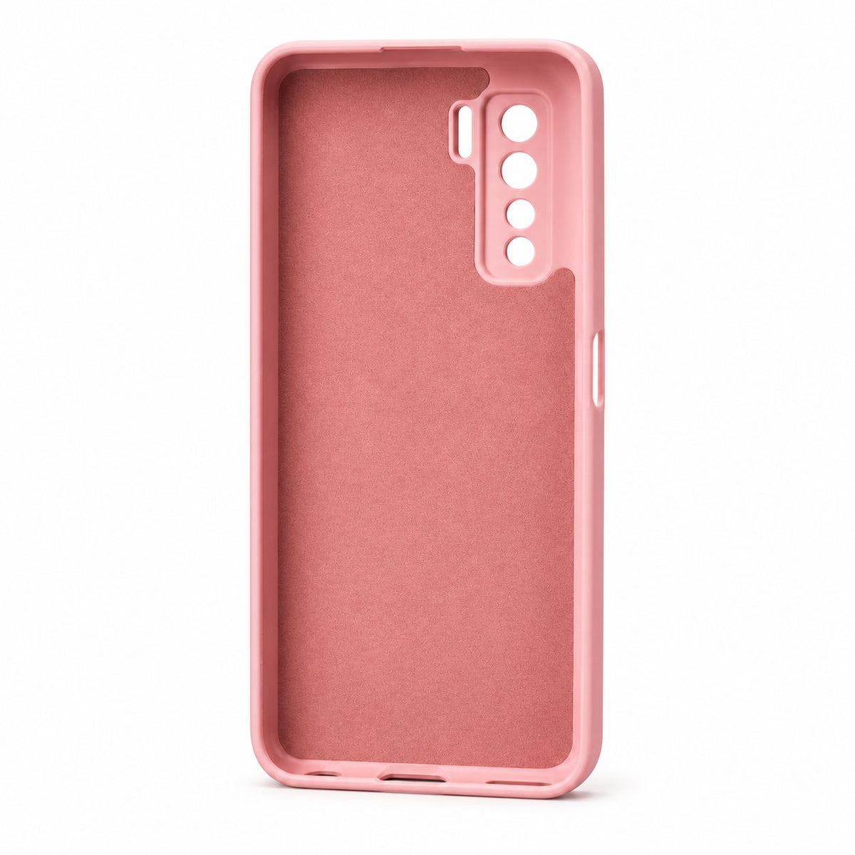 Husa protectie Vivimall compatibila cu Huawei P40 Lite 5G Liquid Silicone Case Roz