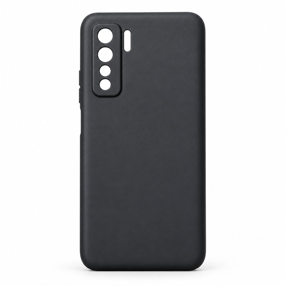 Husa de Protectie Flippy compatibila cu Huawei P40 Lite 5G, Liquid Silicone, Interior din Microfibra, Protectie Camera, Negru
