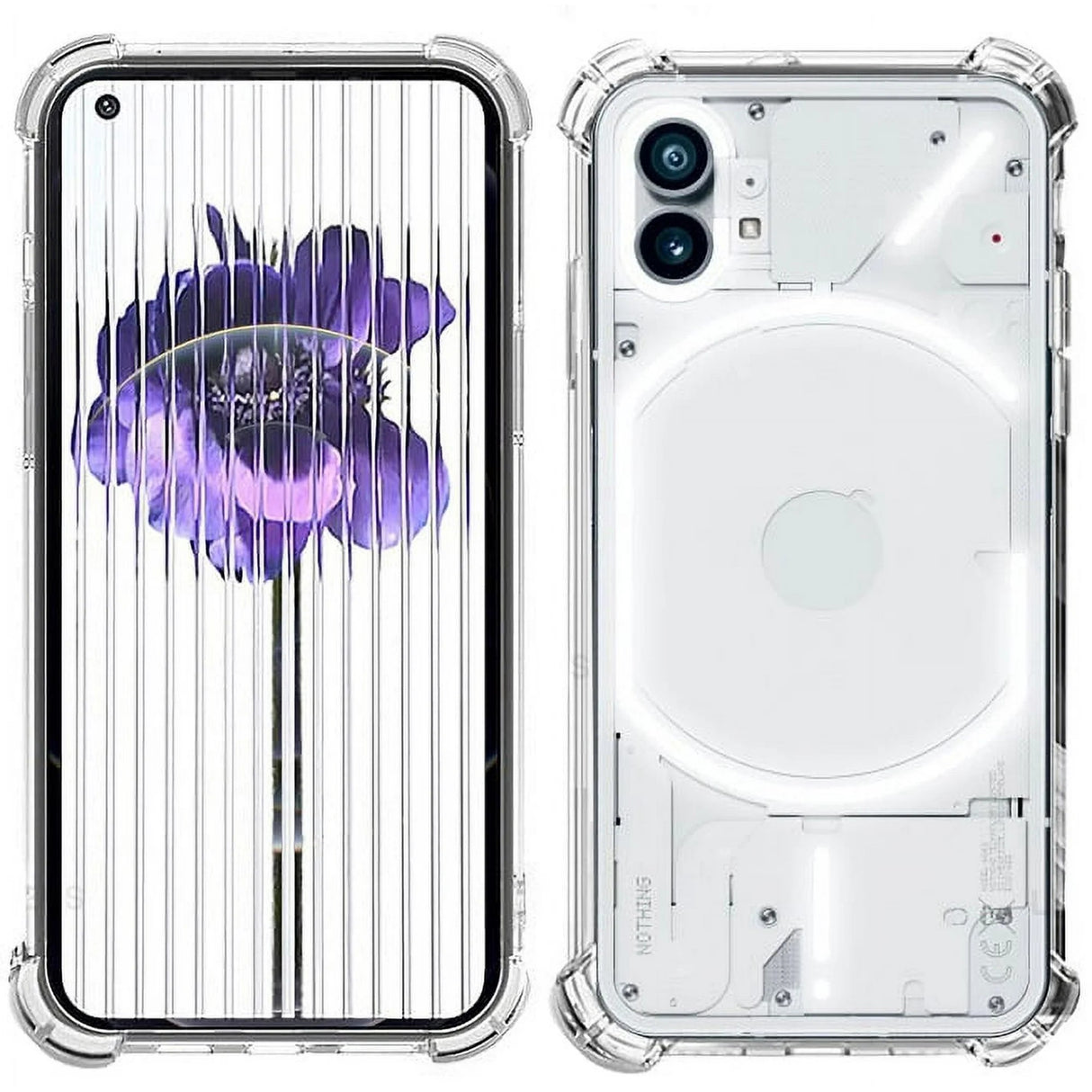 Husa de Protectie, Flippy, Compatibila cu Nothing Phone 1, TPU Antisoc, Protectie Colturi, 1.5 mm Transparent - vivimall.ro