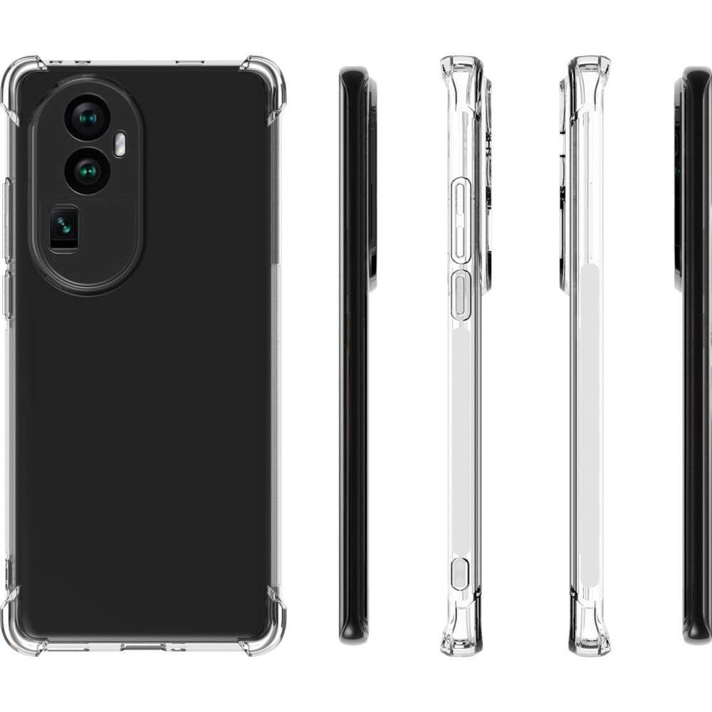 Husa de Protectie, Vivimall, Compatibila cu Oppo Reno 10 Pro, TPU Antisoc, Protectie Colturi, 1.5 mm Transparent - vivimall.ro