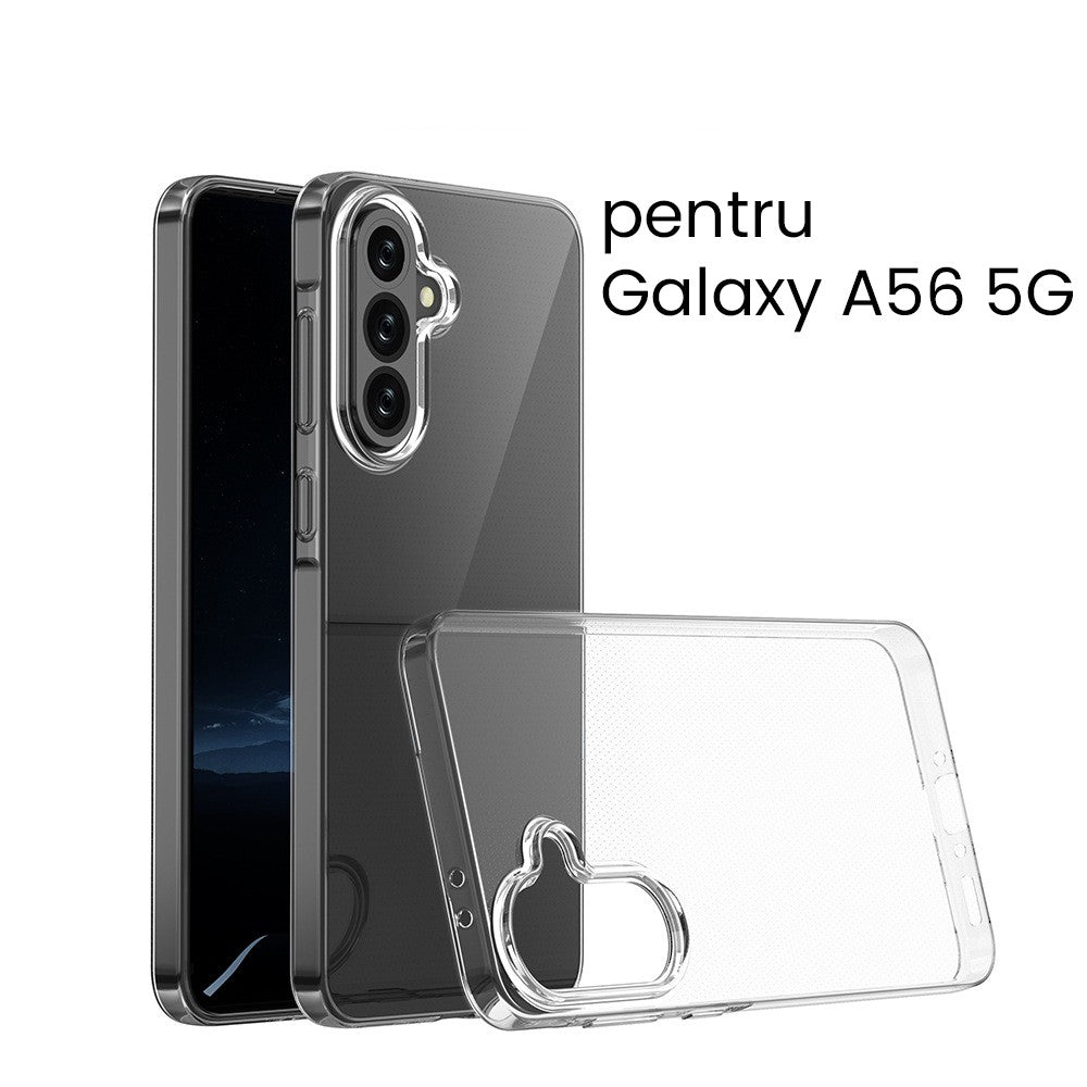 Husa de Protectie, Flippy, Husa de Protectie pentru Samsung Galaxy A56 5G, tip Carcasa, subtire din Silicon TPU Protect Plus, Transparenta - vivimall.ro
