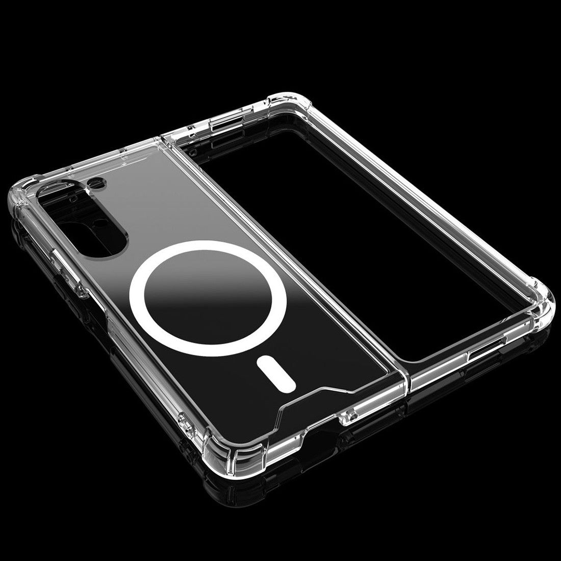 Husa pentru Samsung Galaxy Z FOLD6, Vivimall, Husa de Protectie cu Anti-Shock, Tehnologie MagSafe Magnetic, Design Ultra Subtire, Anti alunecare, TPU Acrilic, Transparent - vivimall.ro