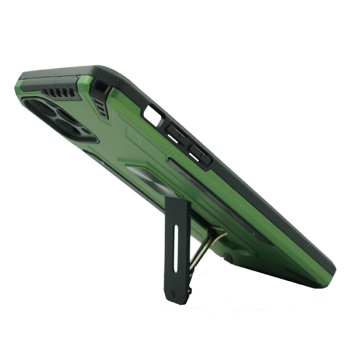 Husa de protectie Flippy pentru Apple iPhone 12 Pro Defender Sergeant Brave cu suport, Verde deschis - vivimall.ro