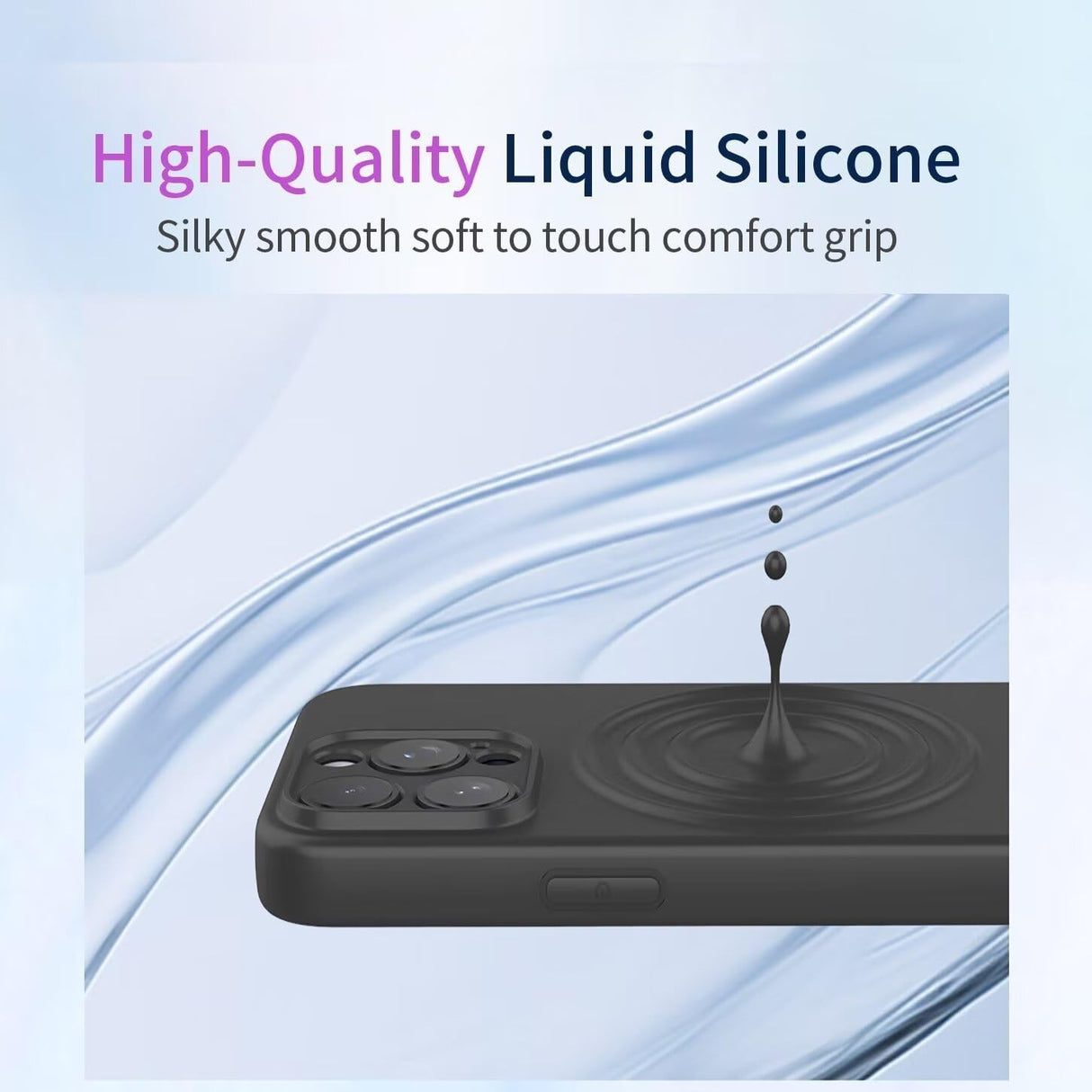 Husa de Protectie, Vivimall, pentru Oppo Reno 11 F, Liquid Silicone, cu Microfibra pe Interior, Protectie Antisoc, Compatibil Incarcare Wireless, Negru - vivimall.ro