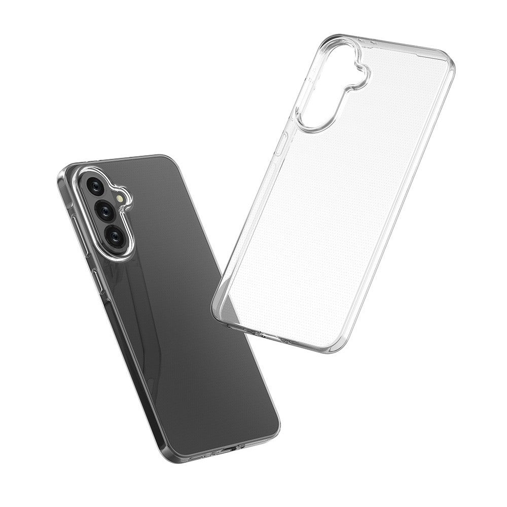 Husa Telefon, Vivimall, Compatibila Samsung Galaxy A35 5G, Protect Plus TPU, 0.8-0.9 mm, Transparent - vivimall.ro