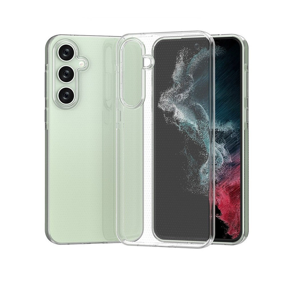 Husa Telefon, Vivimall, Compatibila Samsung Galaxy A35 5G, Protect Plus TPU, 0.8-0.9 mm, Transparent - vivimall.ro