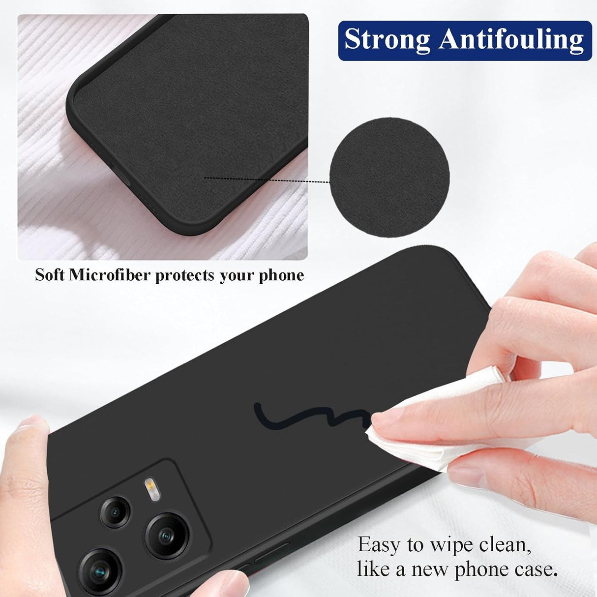 Husa de Protectie, Flippy, pentru Xiaomi Redmi Note 12 Pro 5G, Liquid Silicone, cu Microfibra pe Interior, Protectie Antisoc, Compatibil Incarcare Wireless, Negru - vivimall.ro