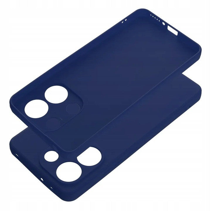Decupaje precise husă Liquid Silicone Redmi Note 13 5G, acces porturi și butoane, albastru