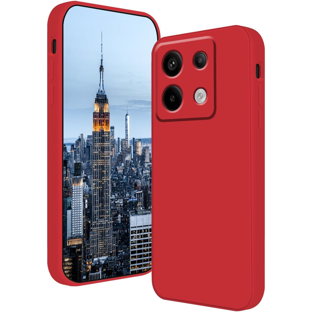 Husa de Protectie, Flippy, pentru Xiaomi Redmi Note 13 Pro 5G, Liquid Silicone, cu Microfibra pe Interior, Protectie Antisoc, Compatibil Incarcare Wireless, Rosu - vivimall.ro