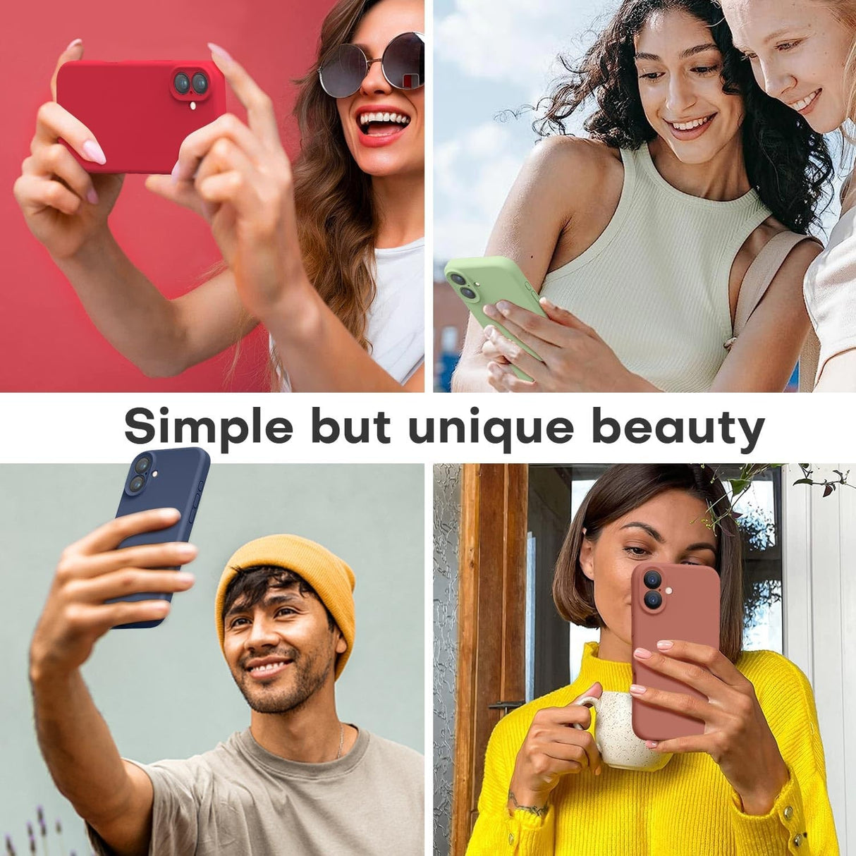 Husă matte TPU albastru iPhone 16, detaliu decupaje precise pentru butoane și port