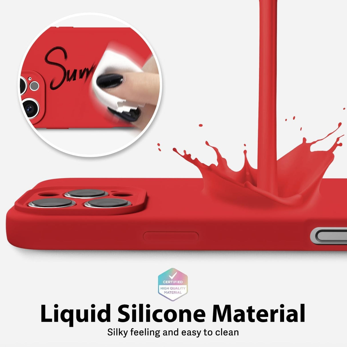 Husa de Protectie Matte TPU, Vivimall, pentru Honor 90 Lite, Protectie Camera, Antisoc, Antizgariere, Antialunecare, Acoperire Completa, Rosu - vivimall.ro