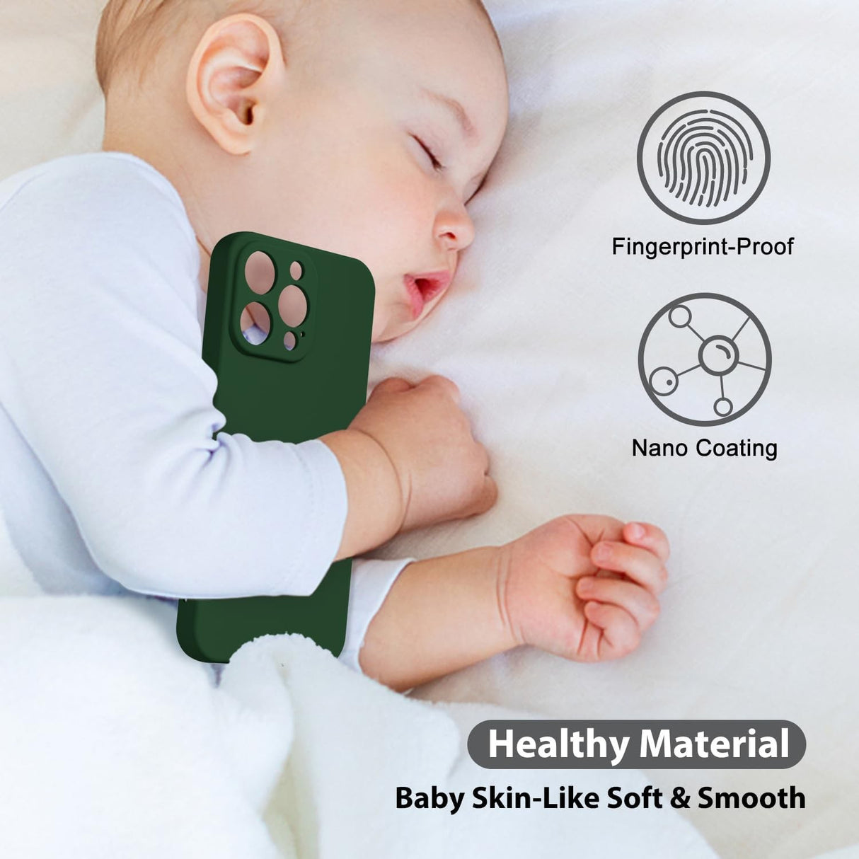 Husa de Protectie Matte TPU, Flippy, pentru Realme C53, Protectie Camera, Antisoc, Antizgariere, Antialunecare, Acoperire Completa, Verde - vivimall.ro