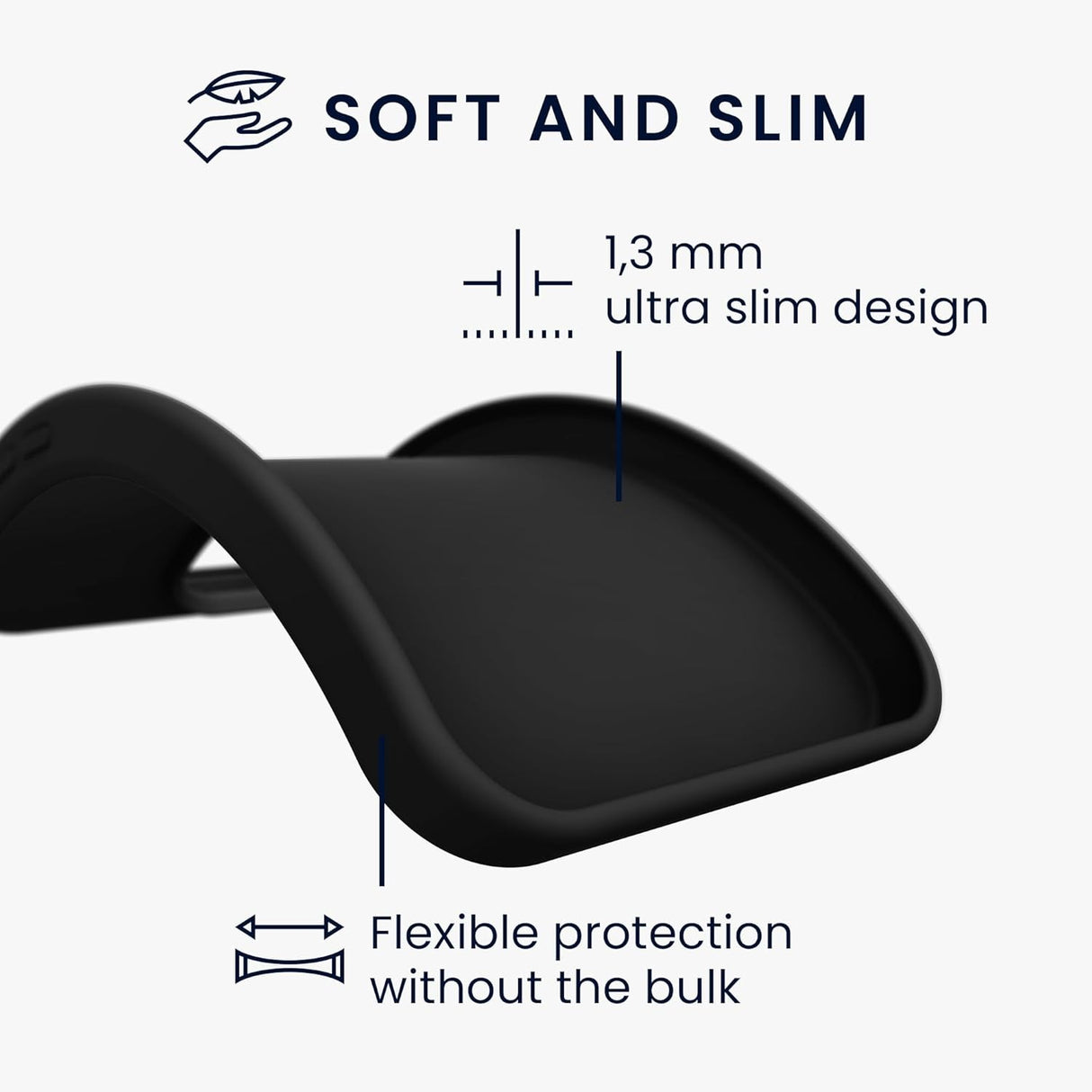 Husă Matte TPU Xiaomi Redmi Note 12 5G montată pe telefon, vedere laterală stânga