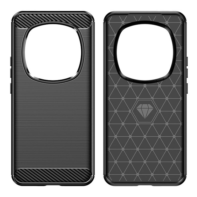 Husă protecție Honor Magic 6 Pro negru carbon, vedere laterală și margini