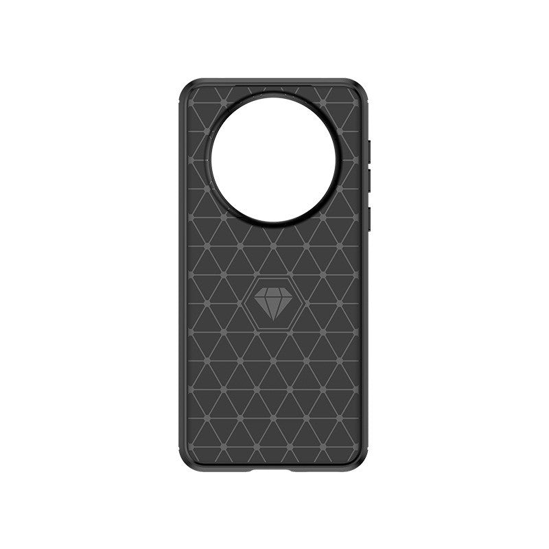 Husă TPU carbon pentru Huawei Mate 60 Pro, vedere laterală stânga, grosime 1.8 mm