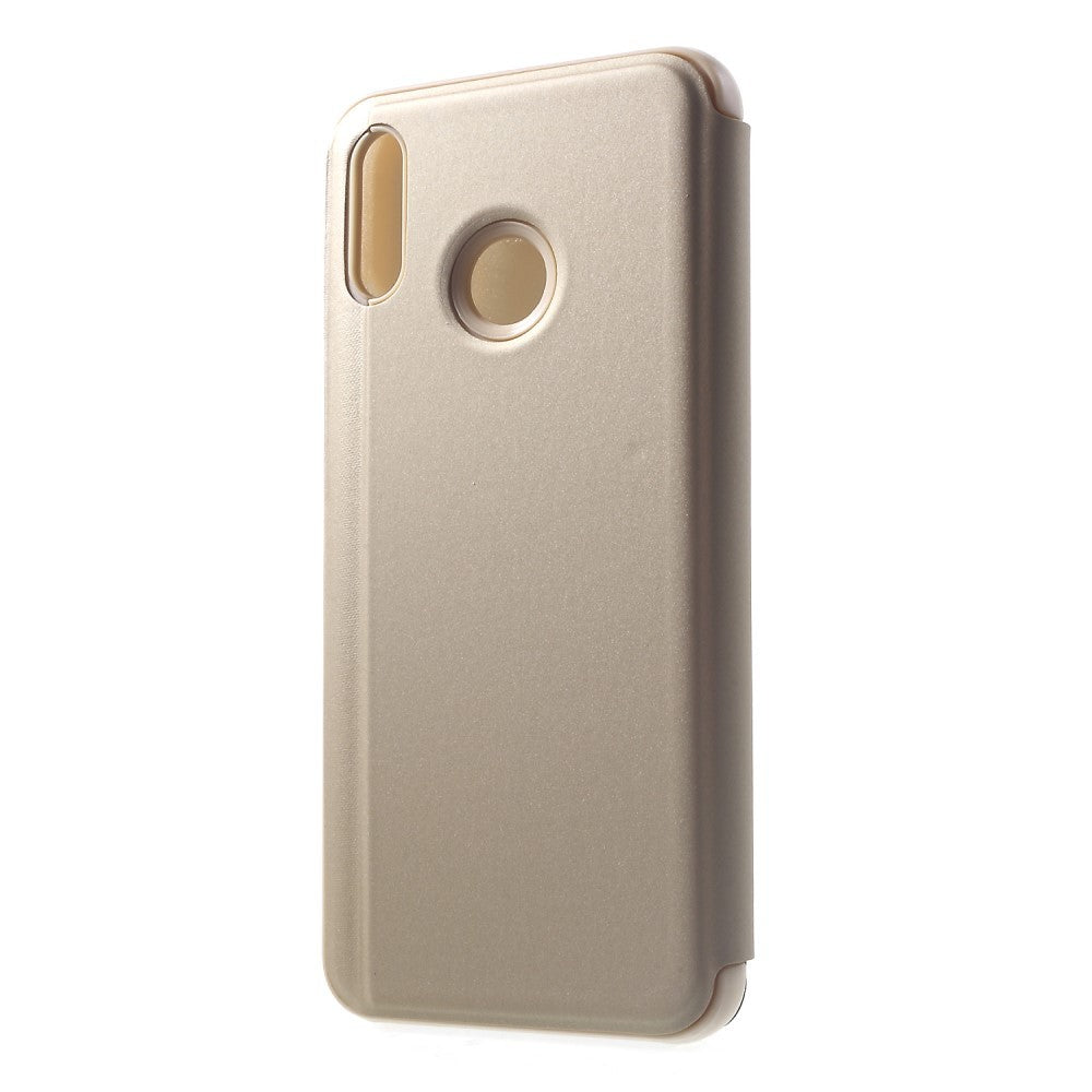 Husa de protectie pentru Huawei P Smart Flip Cover Oglinda Auriu - vivimall.ro