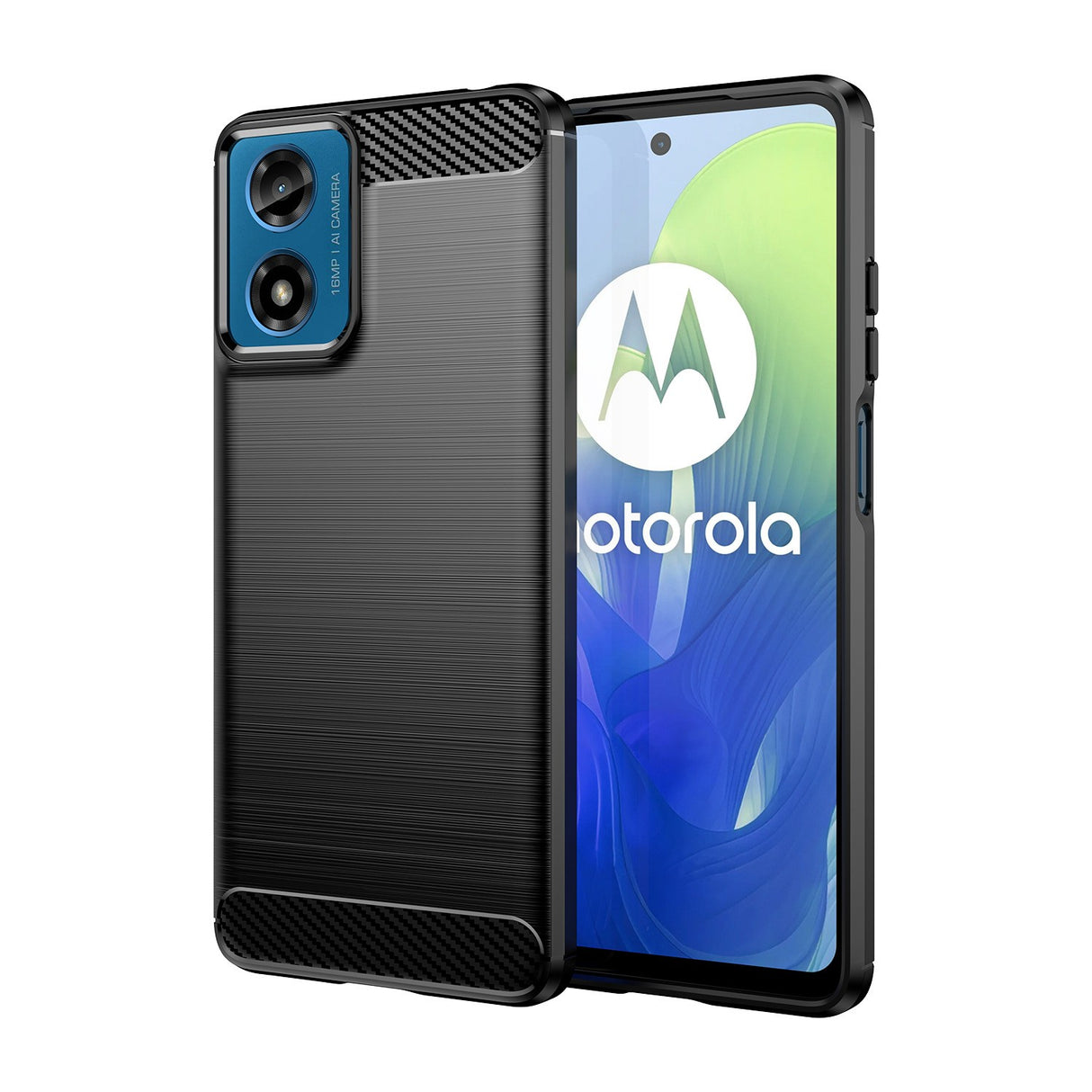Comparație grosime 1.8 mm husă TPU neagră Motorola Moto G04 5G / G24 5G