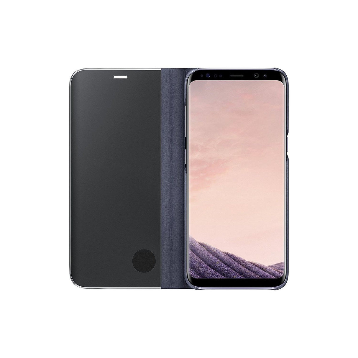 Husa de protectie pentru Samsung Galaxy S8 Plus Flip Cover Oglinda Negru - vivimall.ro