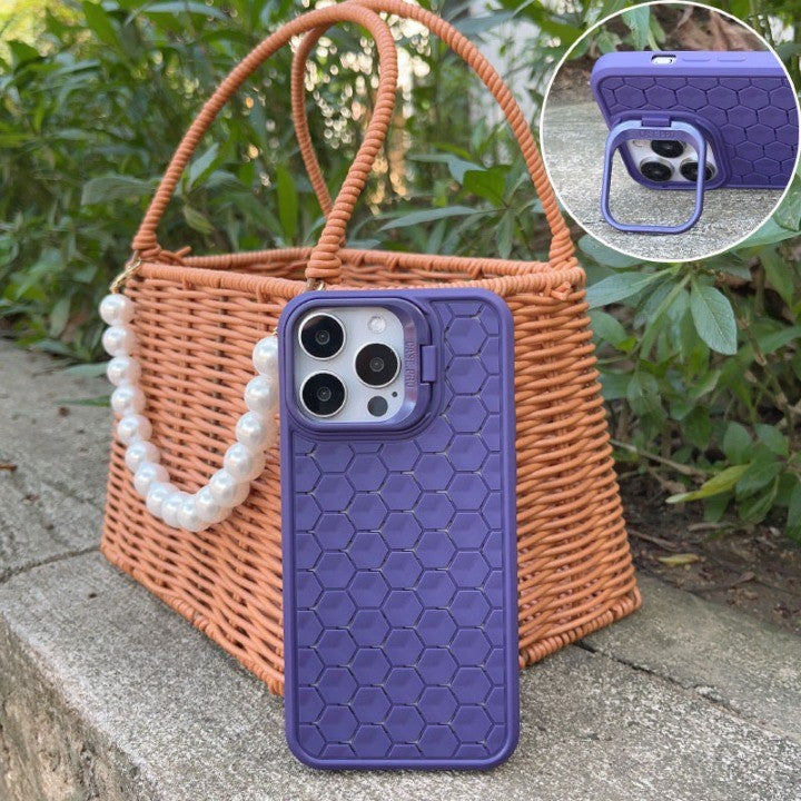 Husă Samsung Galaxy S24 Plus mov, design 3D Cube, textură unică antialunecare, vedere spate