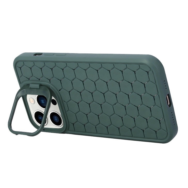 Husa de Protectie TPU, Vivimall, pentru Samsung Galaxy S24 Ultra, 3D Cube, cu Inel, Protectie Camera, Antisoc, Antizgariere, Antialunecare, Acoperire Completa, Verde - vivimall.ro