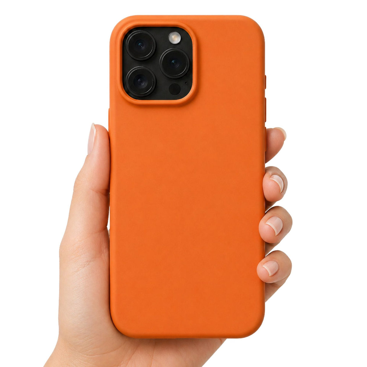 Husa de Protectie Telefon, Flippy, Compatibila cu iPhone 16 Pro Max, Silicon Premium Antisoc, Anti-Zgirieturi, MagSafe, Acces Camera Control, Protectie 360, Interior Microfibra, Portocaliu