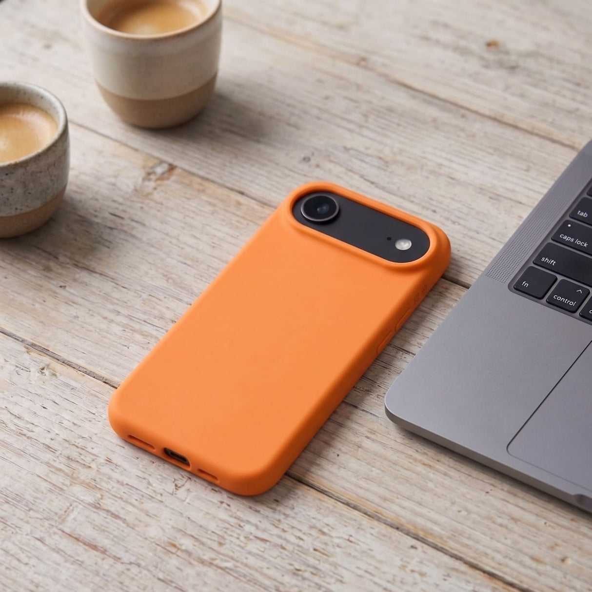 Husa de Protectie Telefon, Flippy, Compatibila cu iPhone 17 Air, Silicon Premium Antisoc, Protectie Completa 360, Design Modern, Anti-Zgirieturi, Interior Microfibra, Portocaliu - vivimall.ro