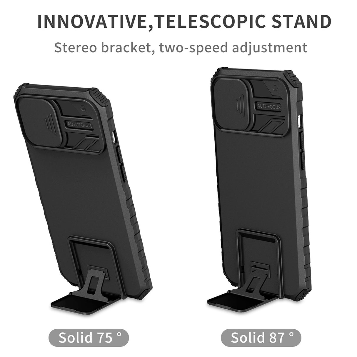 Husa Defender cu Stand pentru Samsung Galaxy A53 5G, Negru, Suport reglabil, Antisoc, Protectie glisanta pentru camera, Flippy - vivimall.ro