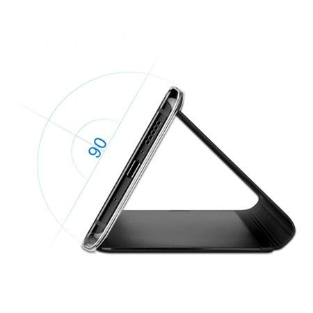 Husa Tip Carte, Flippy, Compatibila cu Huawei Mate 10 Lite, Flip Cover Oglinda, Negru - vivimall.ro