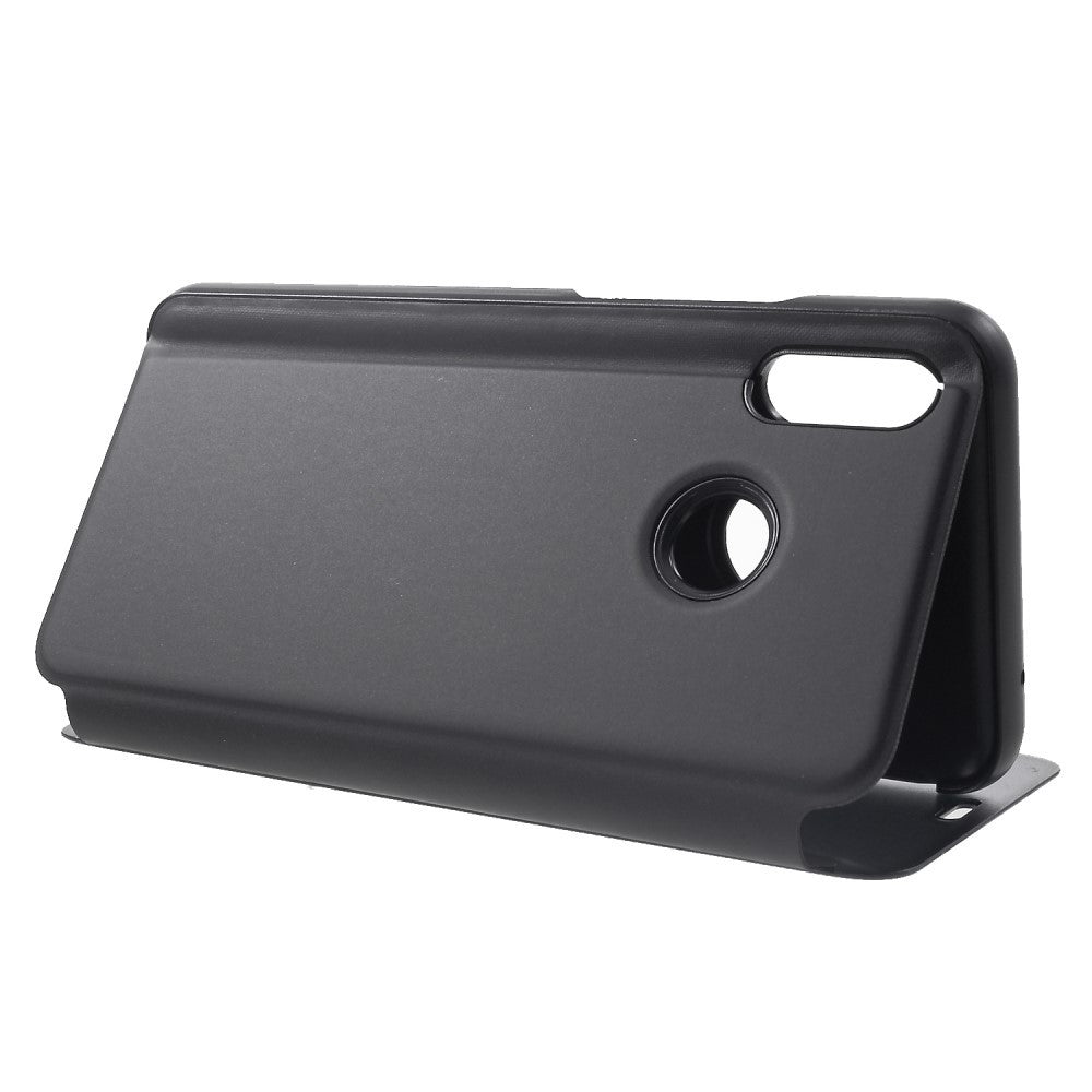 Husa Huawei P Smart Flip Cover Oglinda Negru - vivimall.ro